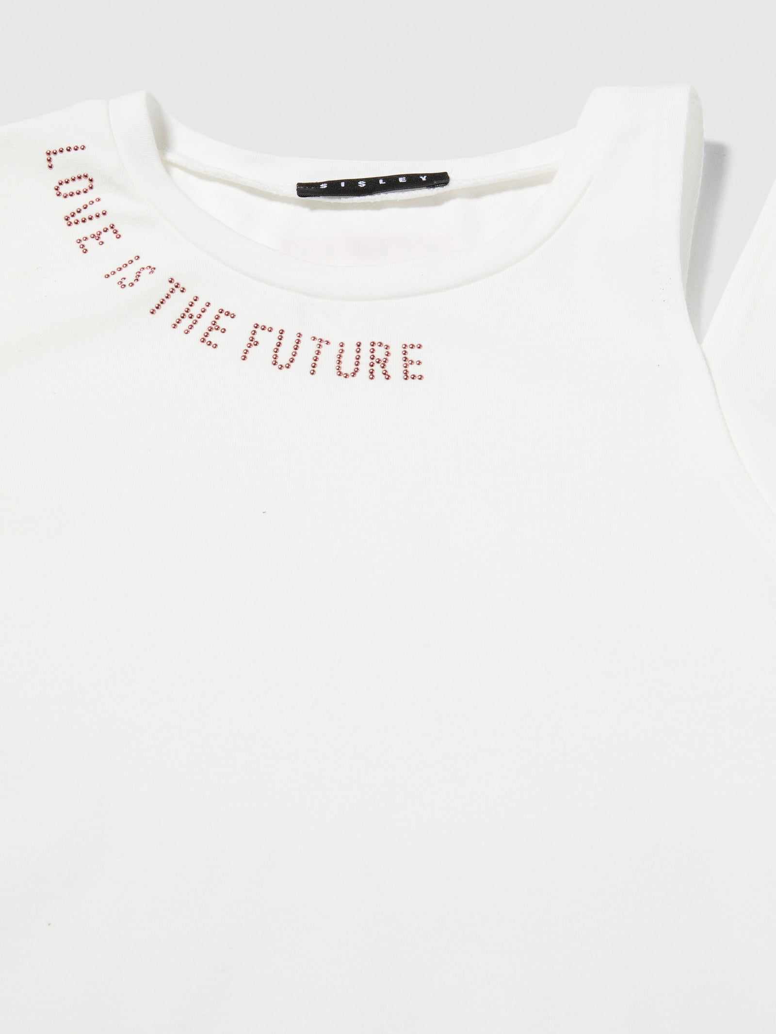 T-shirt con cut-out da bambina bianco 3 | Sisley young Outlet