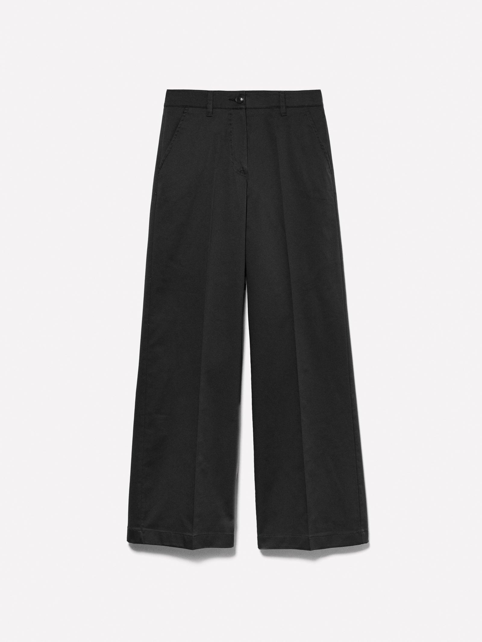Pantaloni wide leg da donna nero | Sisley Outlet