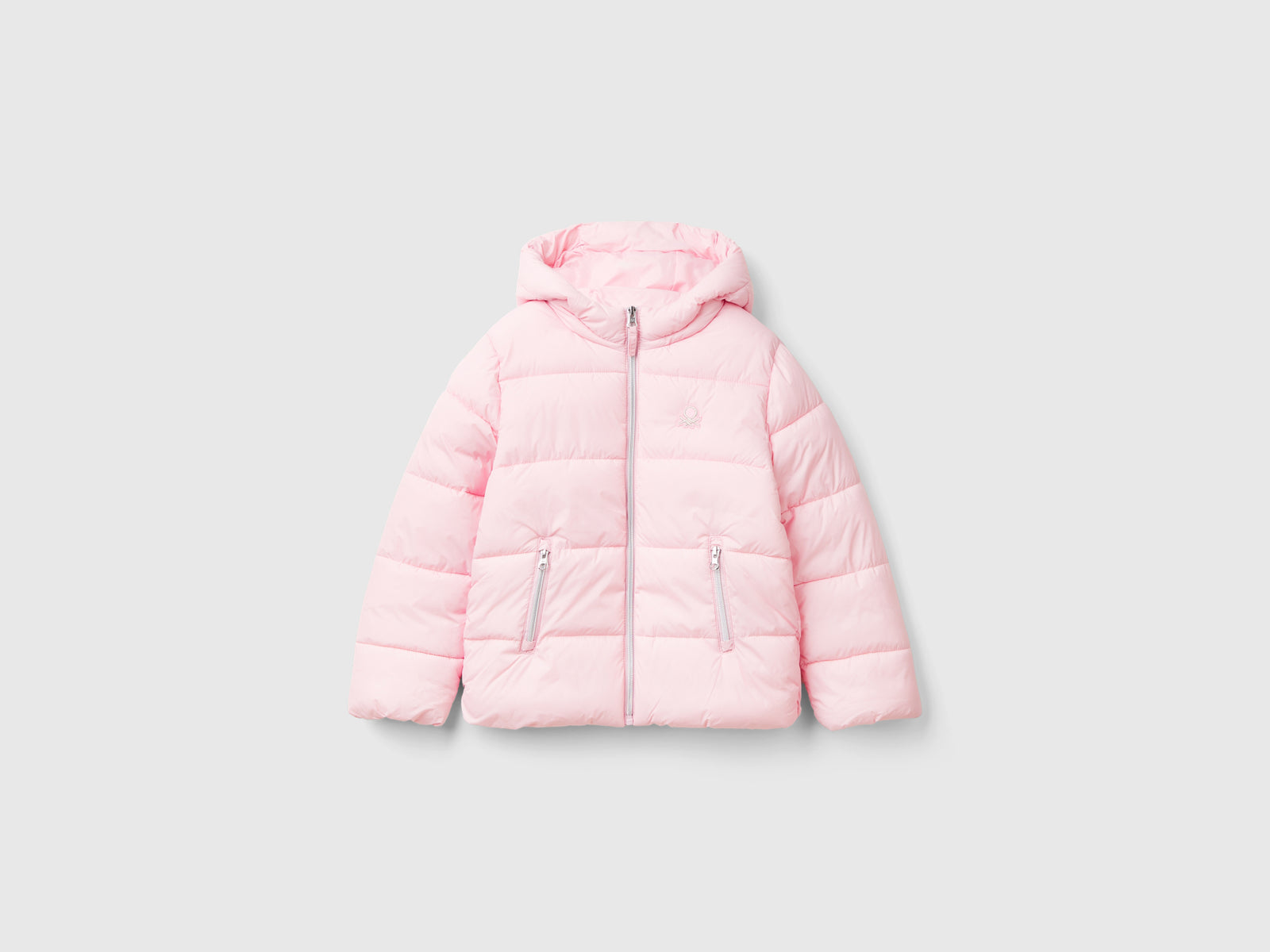 Giubbotto in nylon "Rain Defender" da bambina rosa | Benetton Outlet