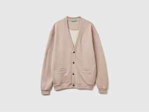 Cardigan in felpa relaxed fit