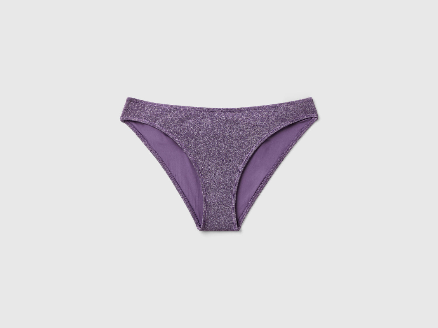 Slip mare con lurex da donna viola | Benetton Outlet