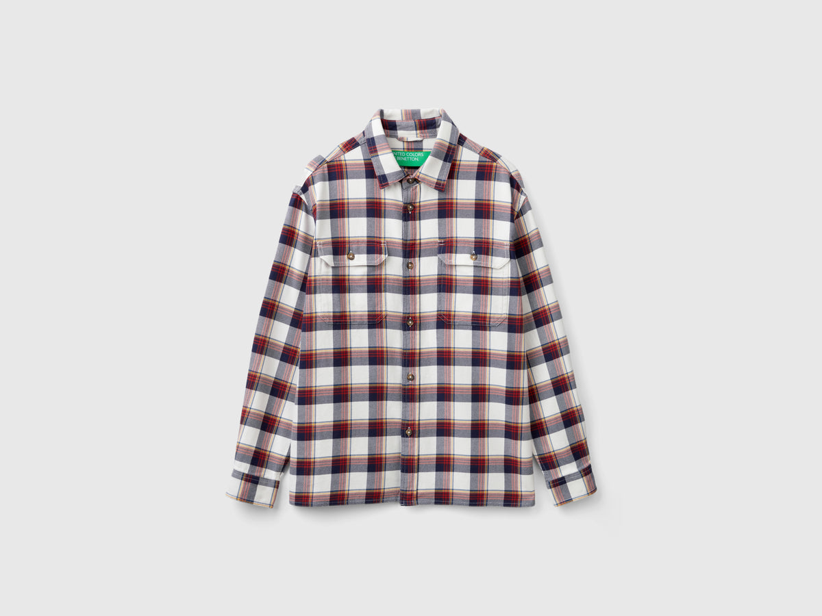 Overshirt in flanella tartan