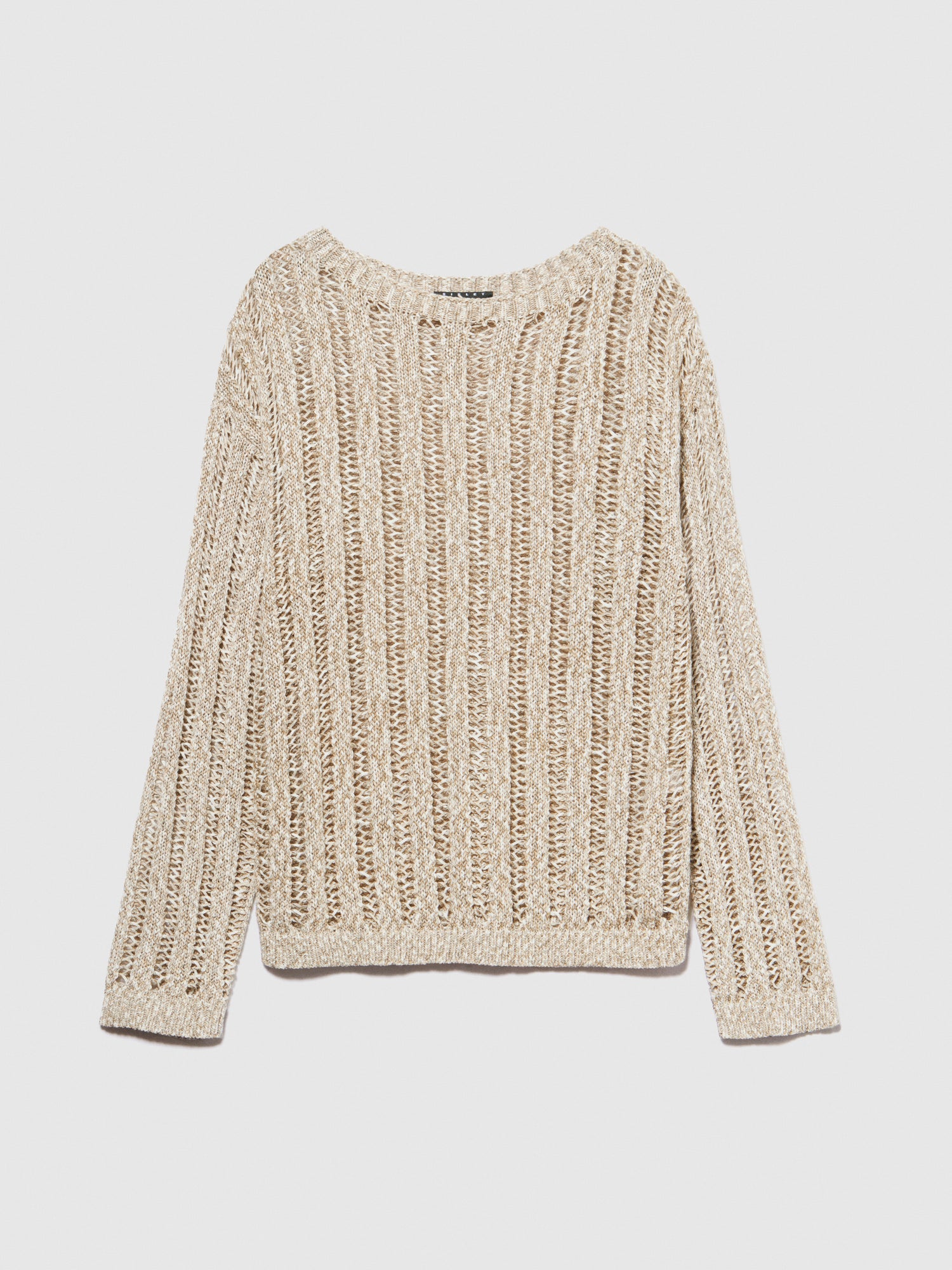 Maglia effetto rigato da donna beige | Sisley Outlet
