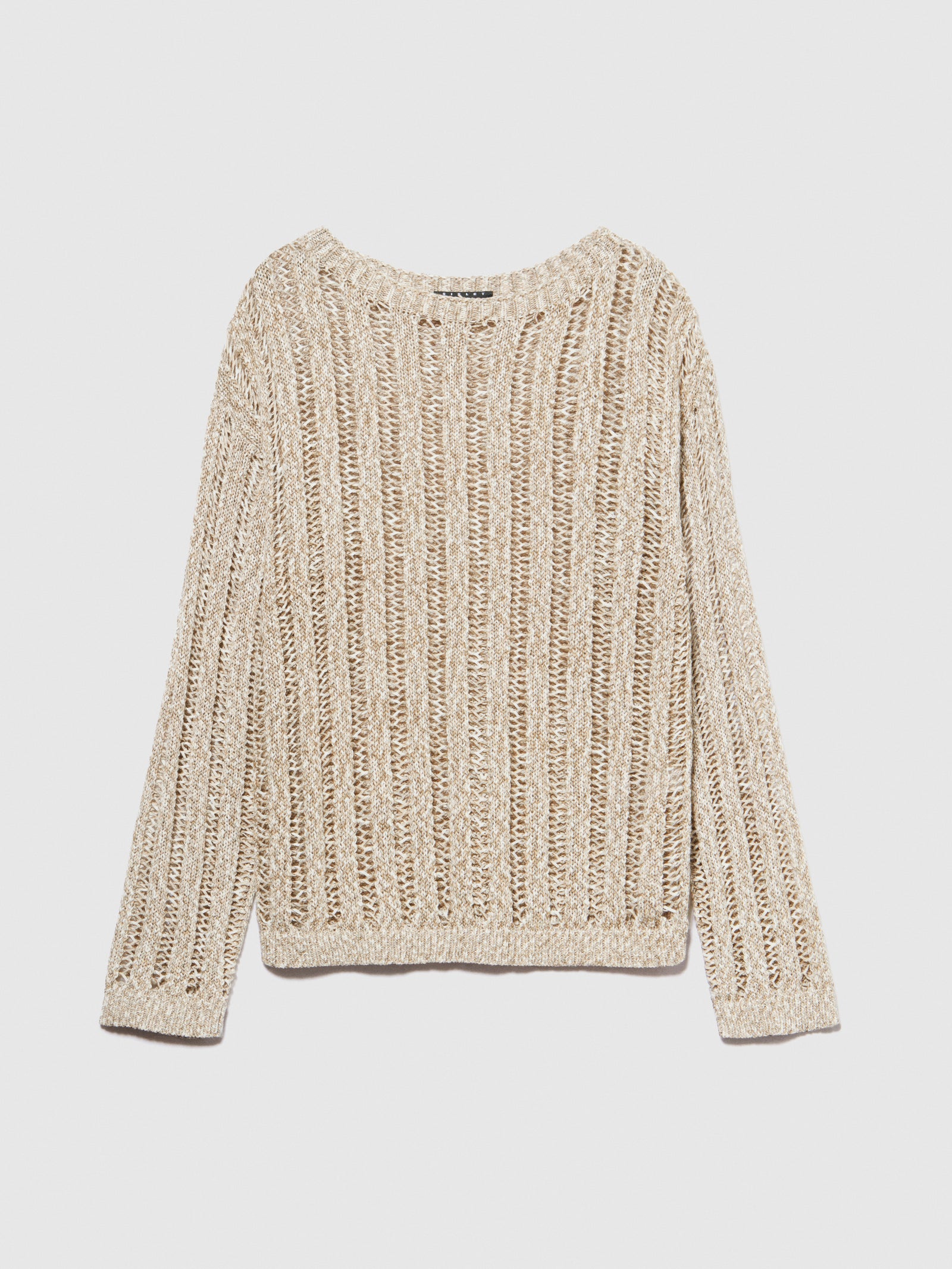 Maglia effetto rigato da donna beige | Sisley Outlet