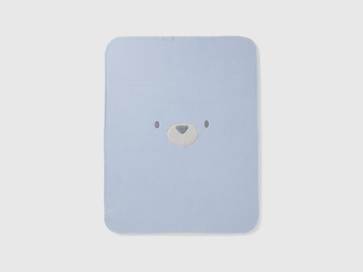 Coperta in pile con ricamo animaletto