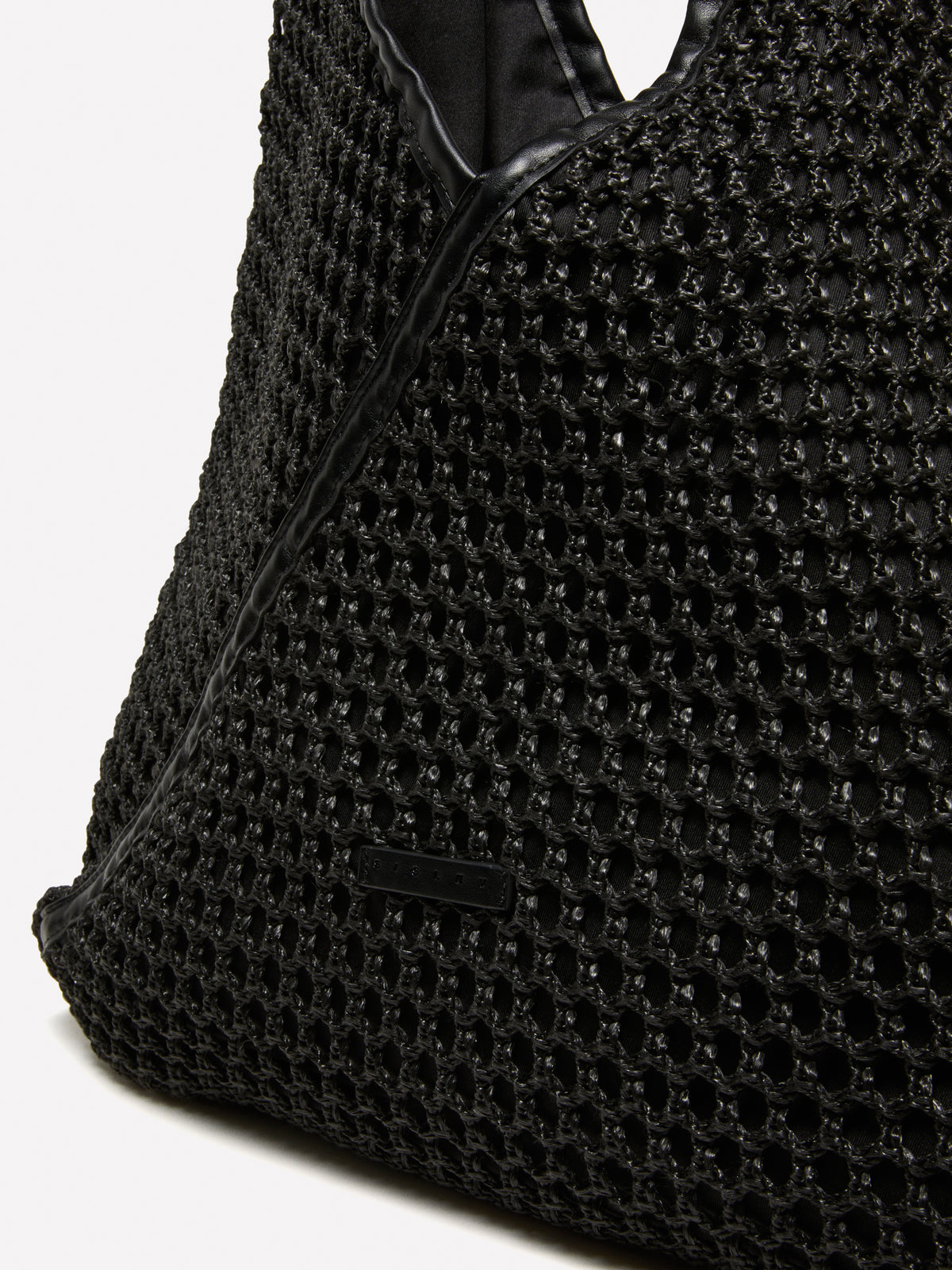 Crochet-look tote bag