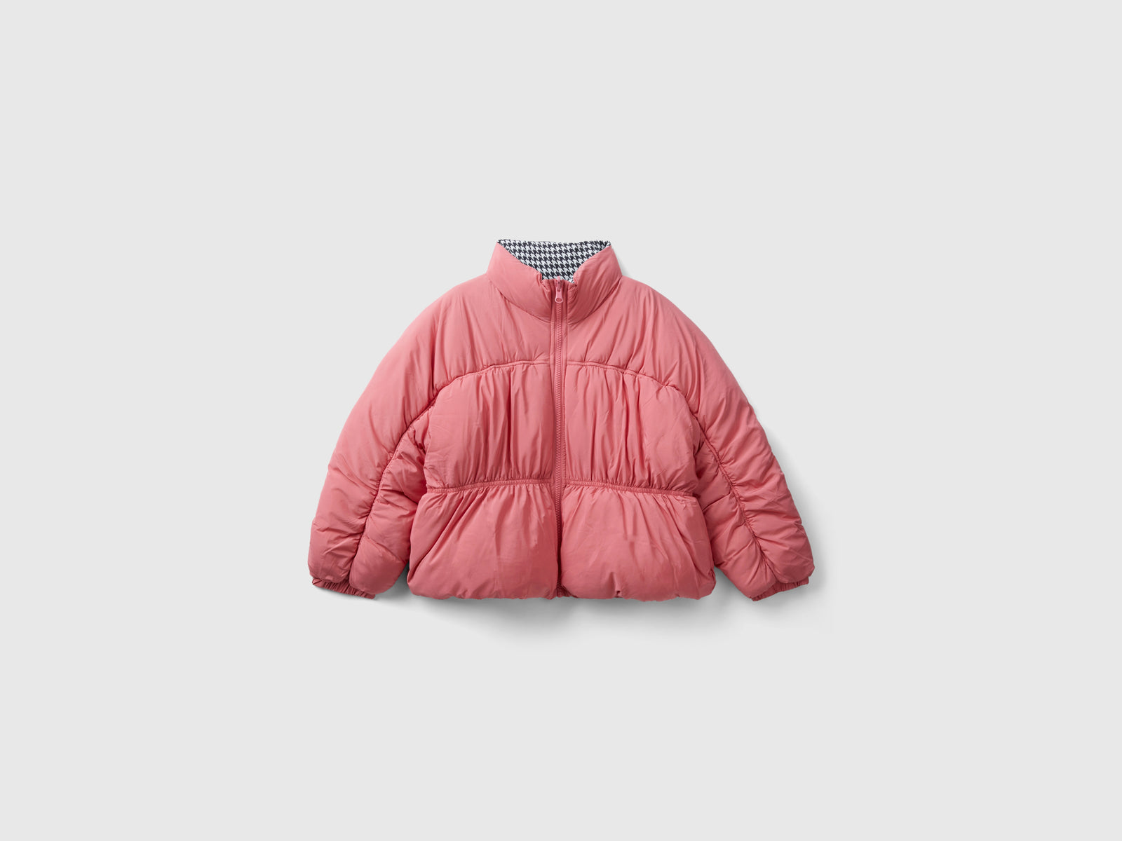 Giubbino reversibile over fit da bambina rosa | Benetton Outlet