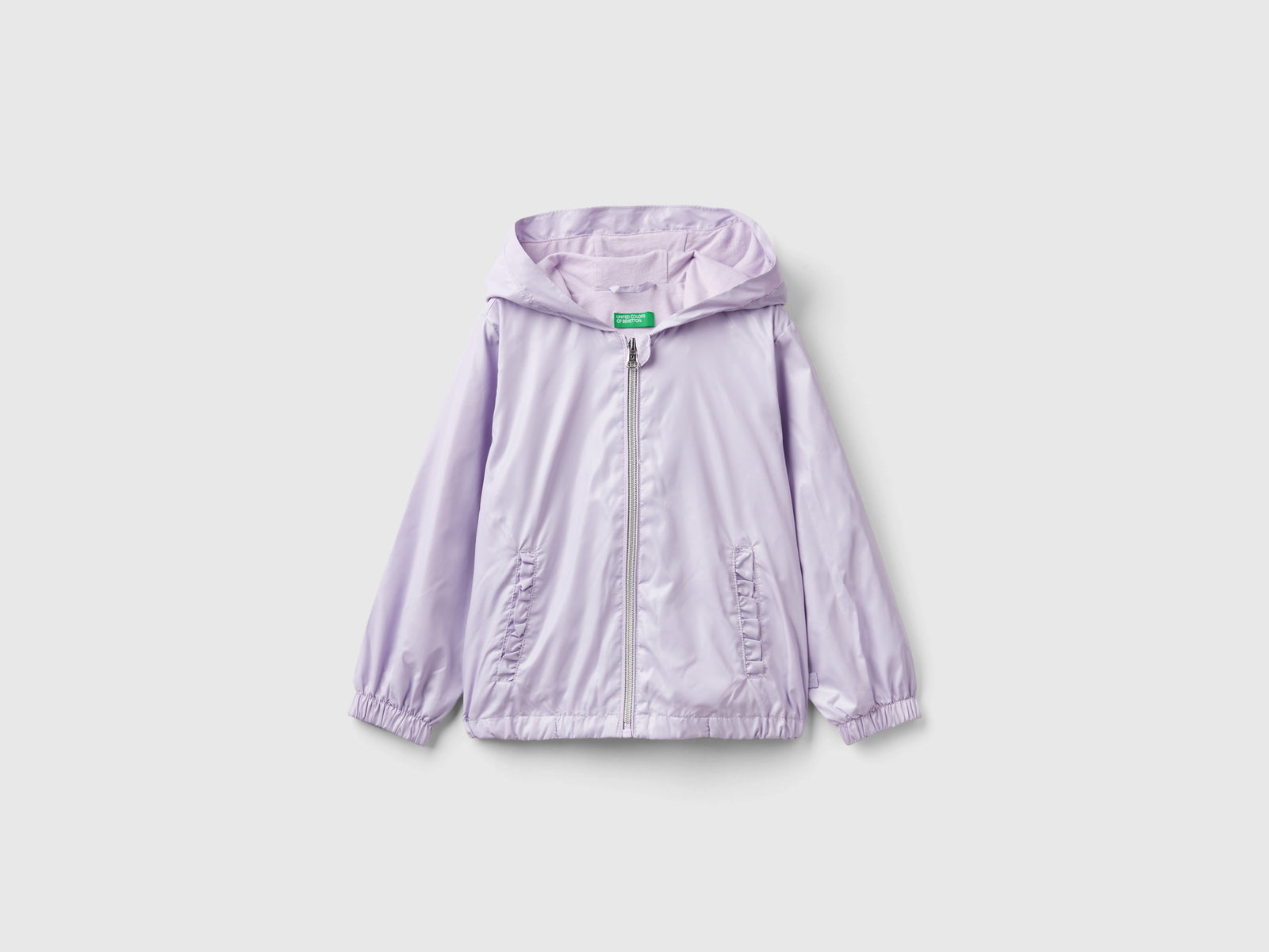 Giacca leggera "Rain Defender" da bimba lilla | Benetton Outlet