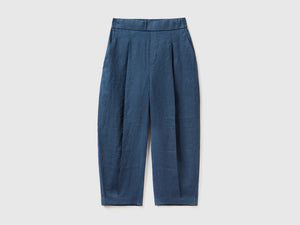 Pantaloni morbidi in puro lino