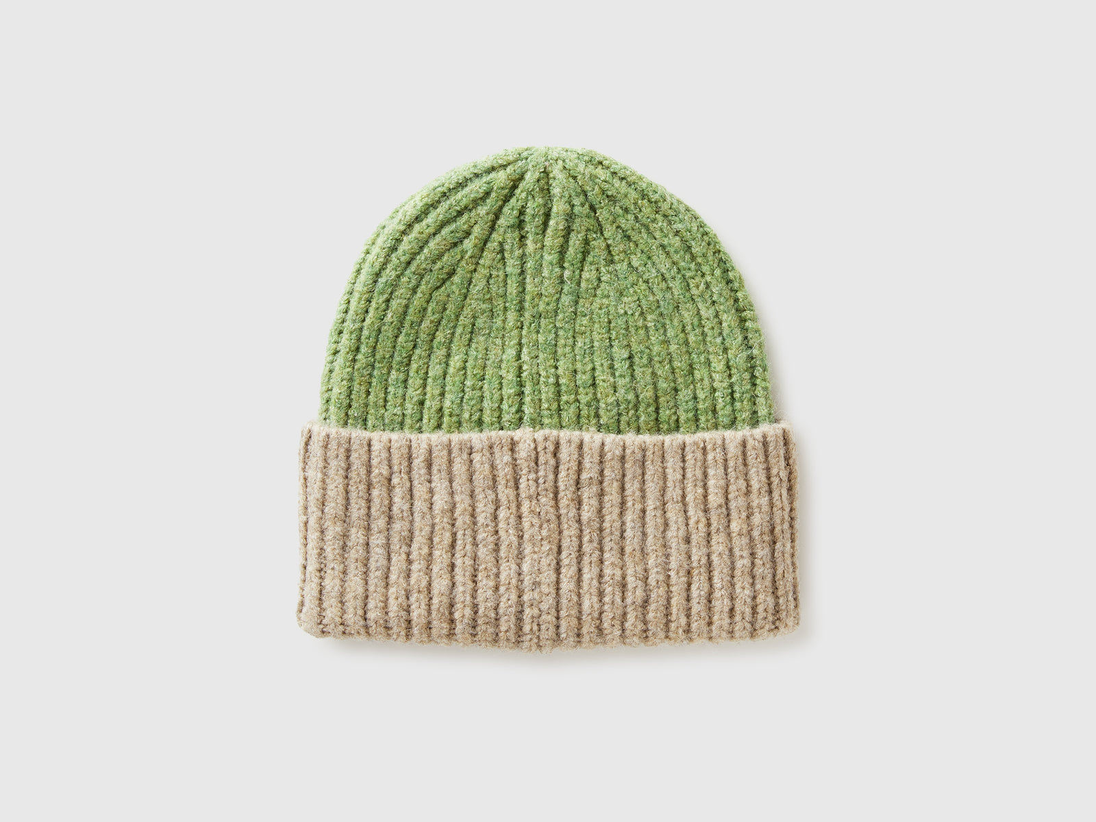 Cappello in misto lana da donna verde militare 2 | Benetton Outlet