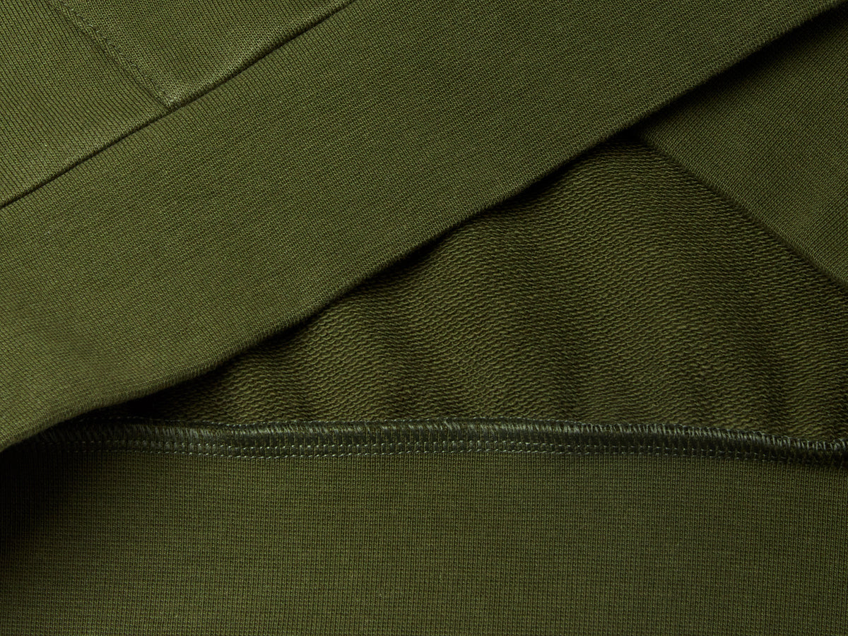 Felpa in cotone con zip e cappuccio