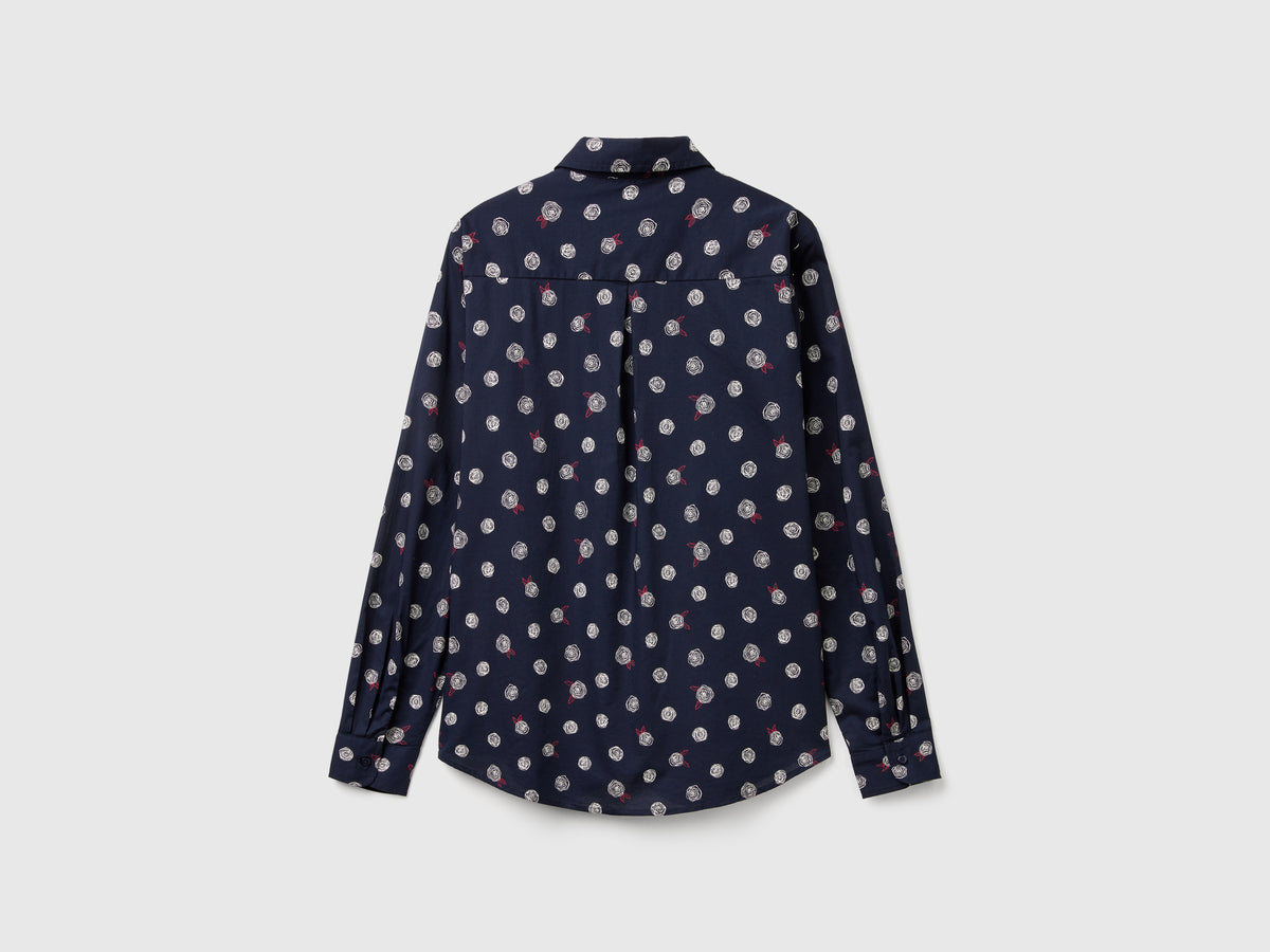 Camicia fantasia in cotone leggero