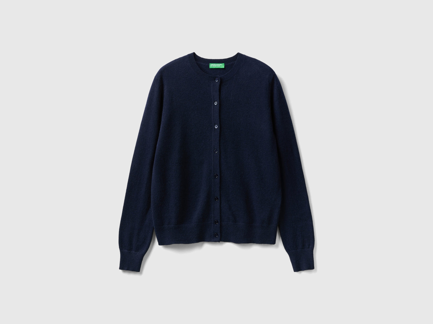 Cardigan in puro cashmere da donna blu scuro | Benetton Outlet