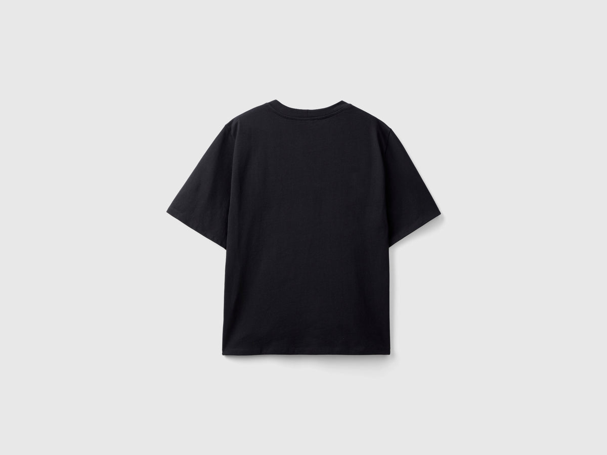 T-shirt con scritta logo