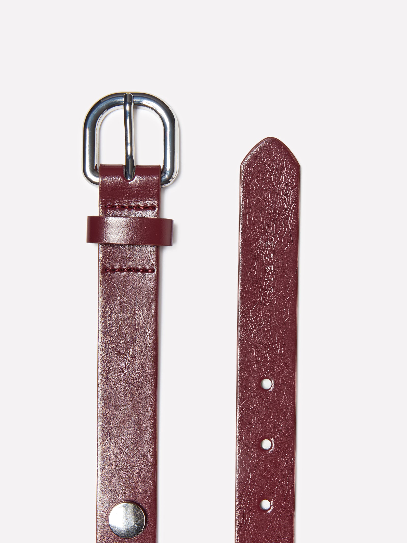 Cintura bordeaux con borchie da donna marrone 2 | Sisley Outlet