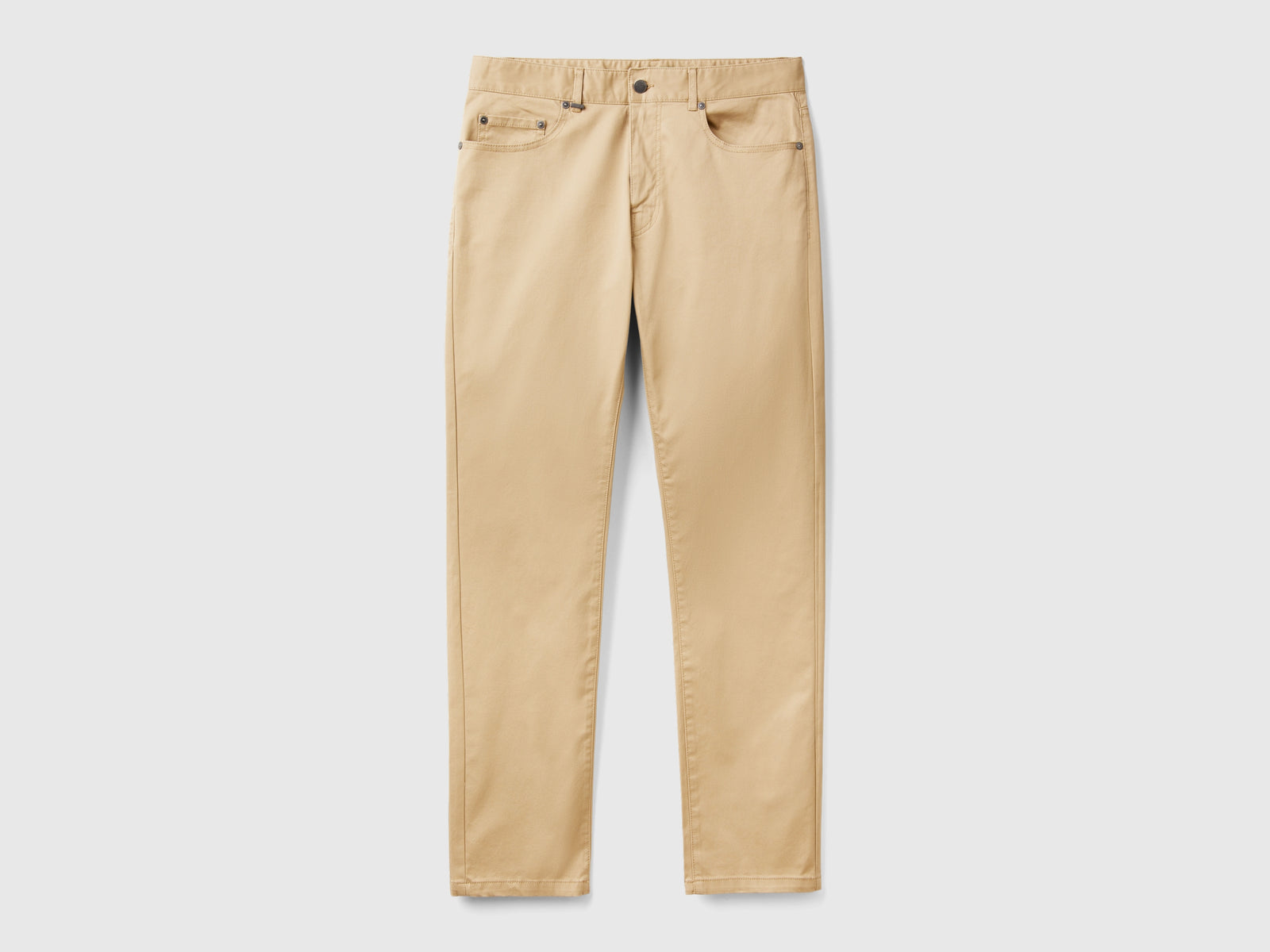 Pantaloni regular fit da uomo beige | Benetton Outlet