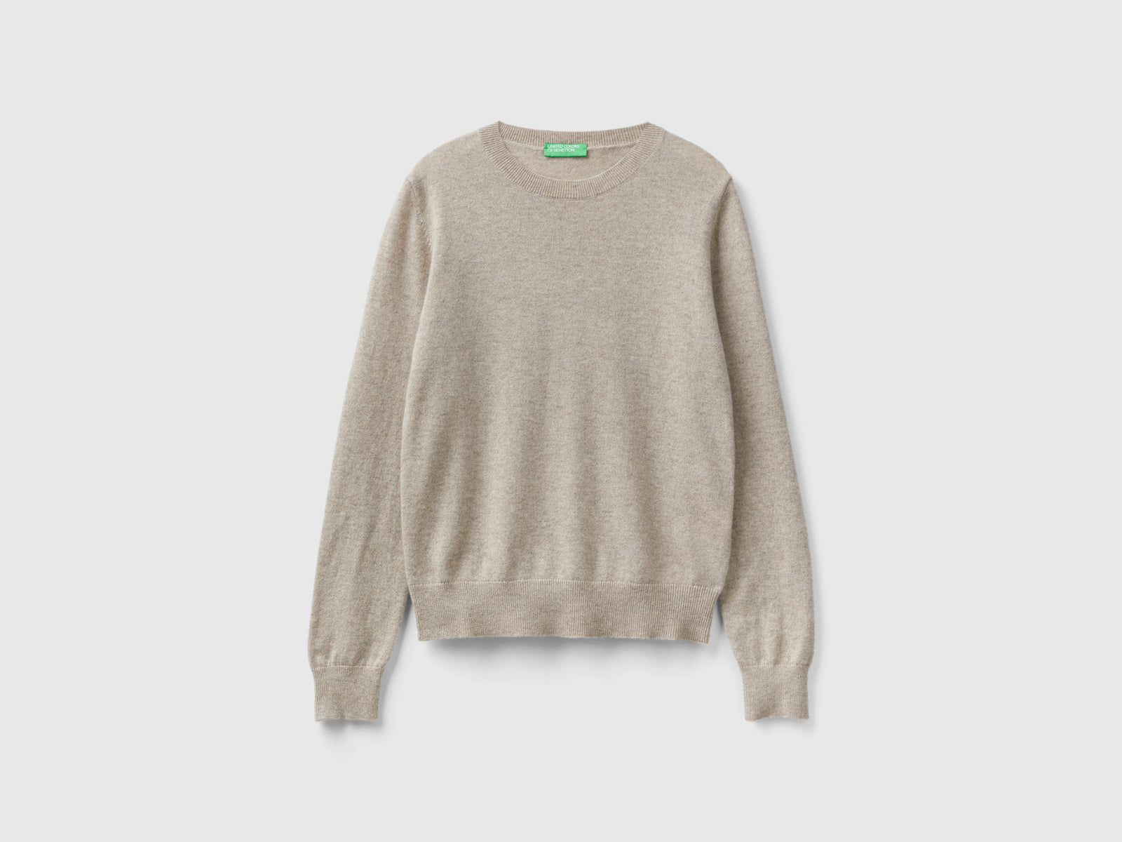 Maglioncino in puro cashmere da donna beige | Benetton Outlet