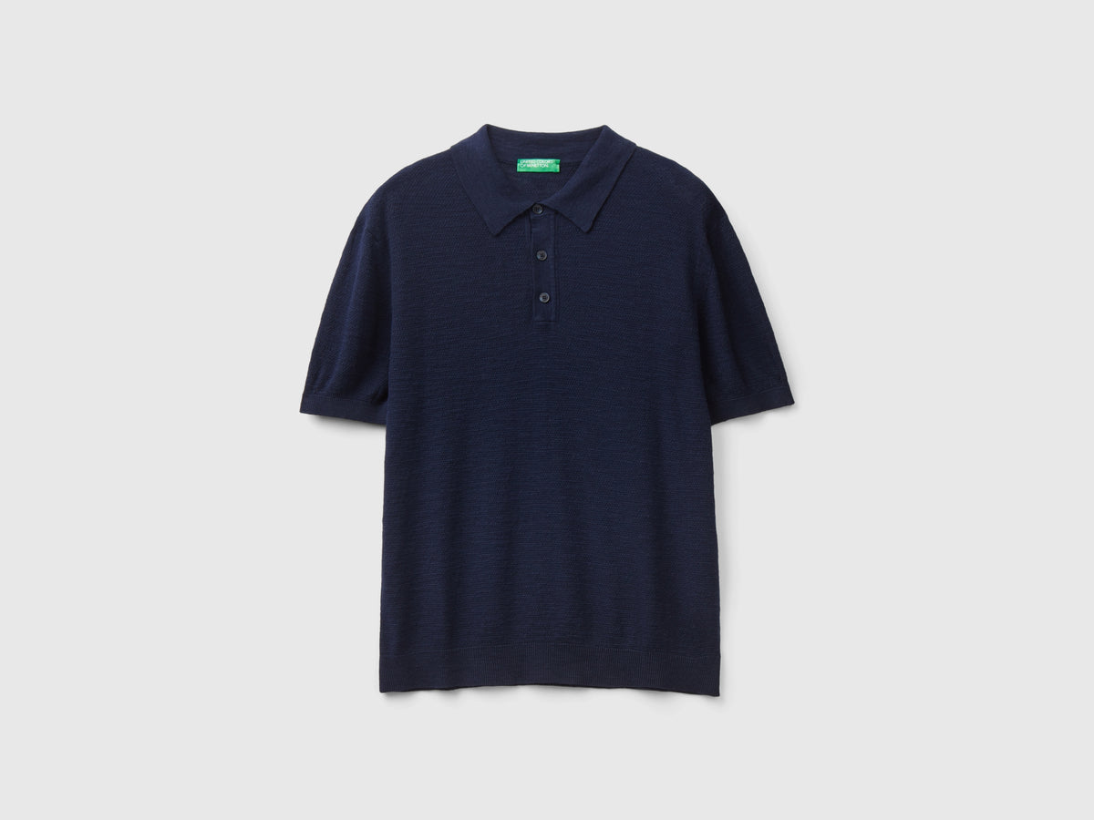 Polo in misto lino