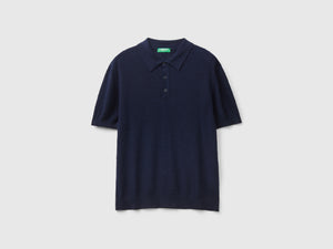 Polo in misto lino