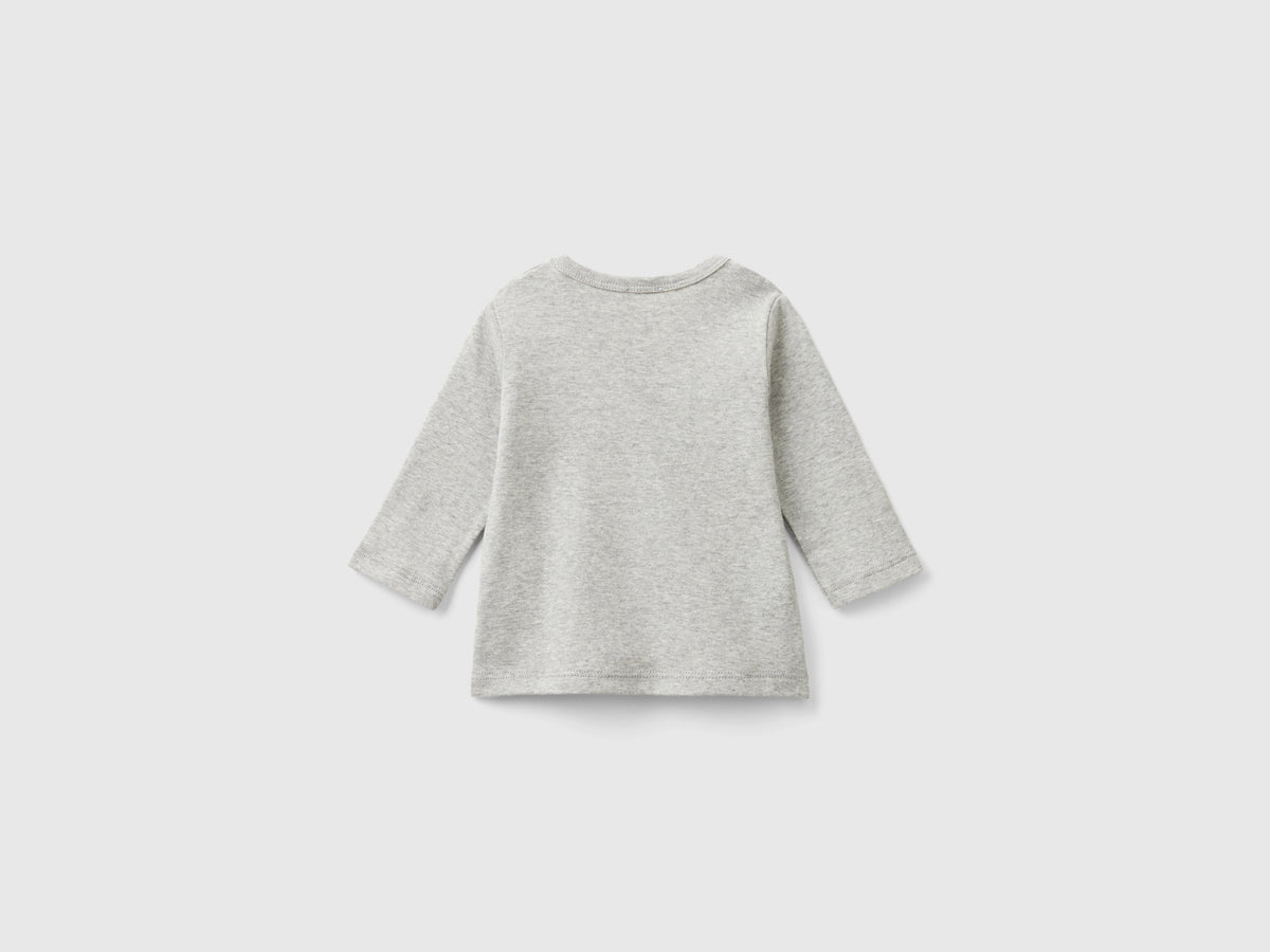 T-shirt manica lunga 100% cotone bio