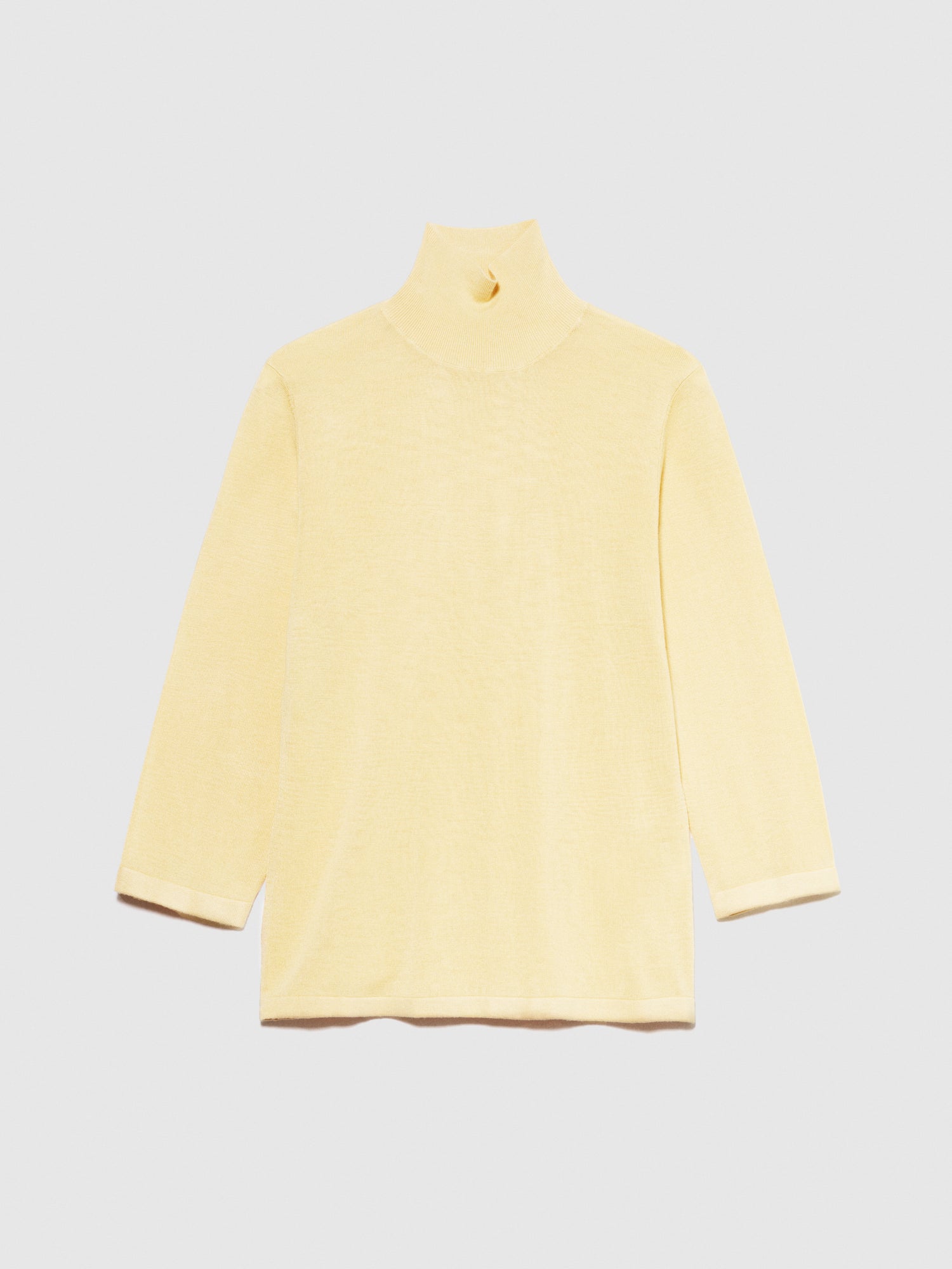 Dolcevita in misto seta da donna giallo | Sisley Outlet
