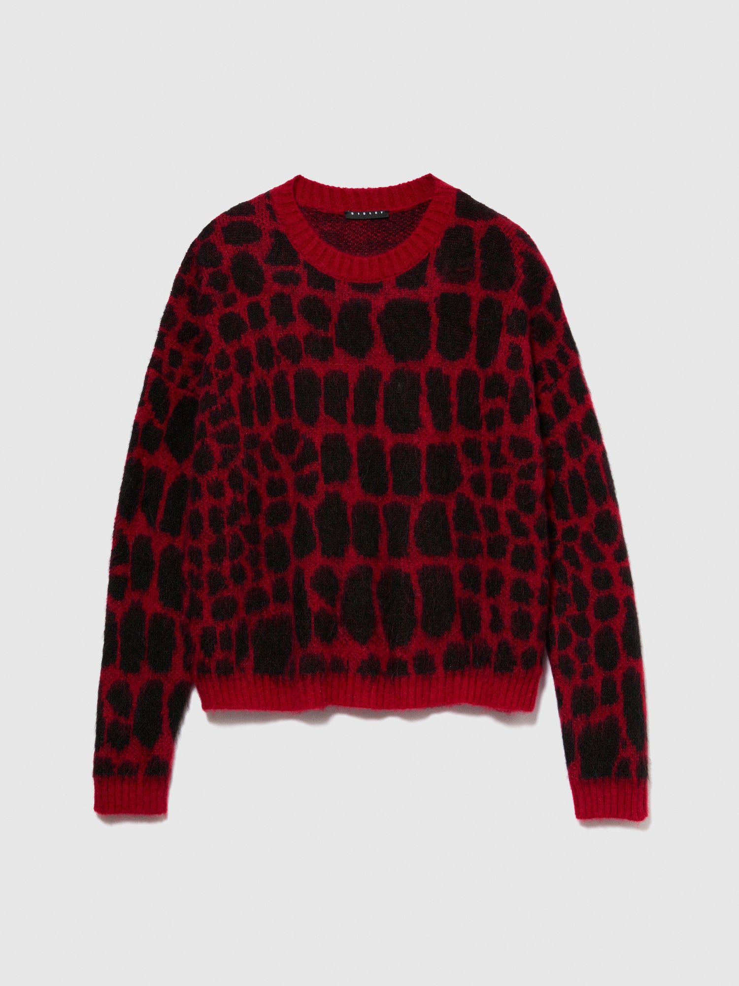 Maglia animalier da donna rosso | Sisley Outlet
