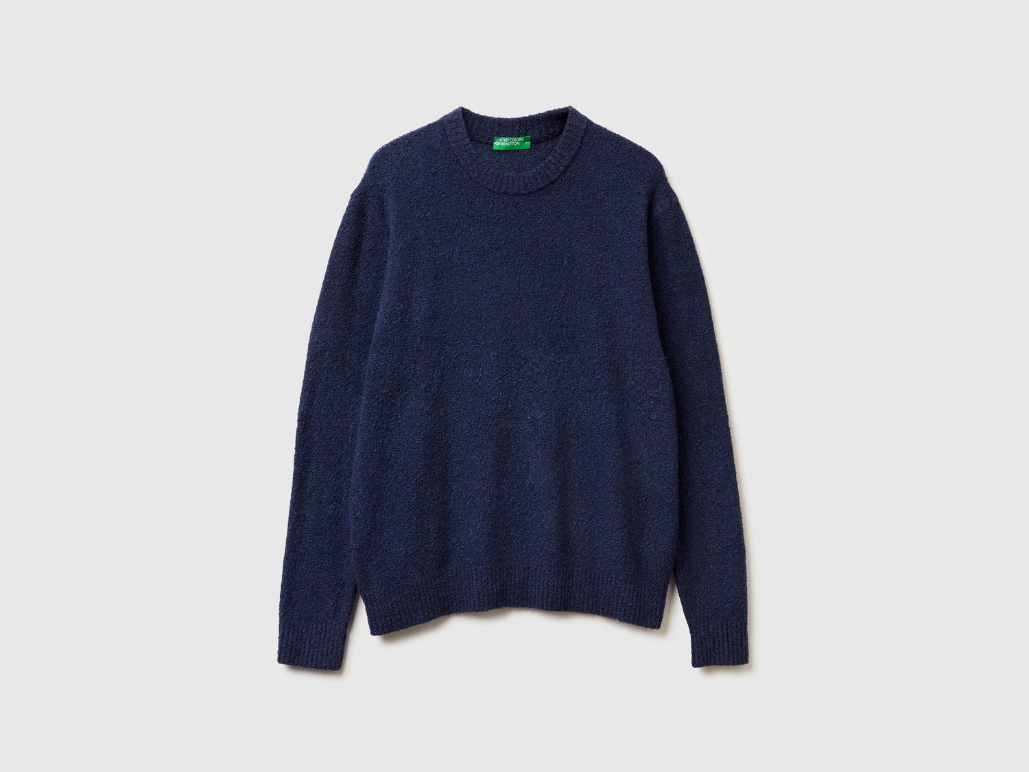 Maglione in misto lana da uomo blu | Benetton Outlet