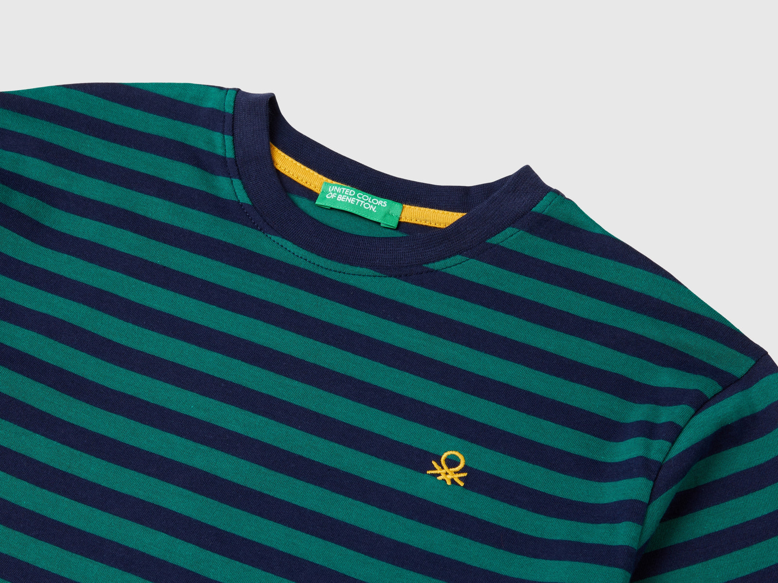 T-shirt a righe 100% cotone da bambino multi-color 3 | Benetton Outlet