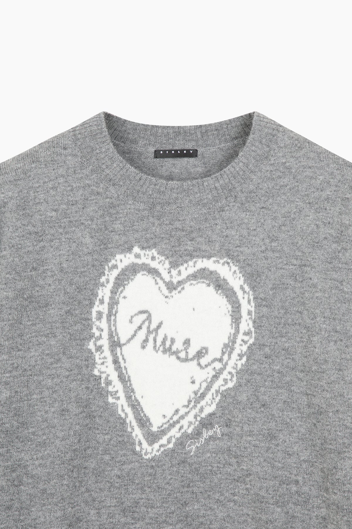 Maglia con intarsio cuore