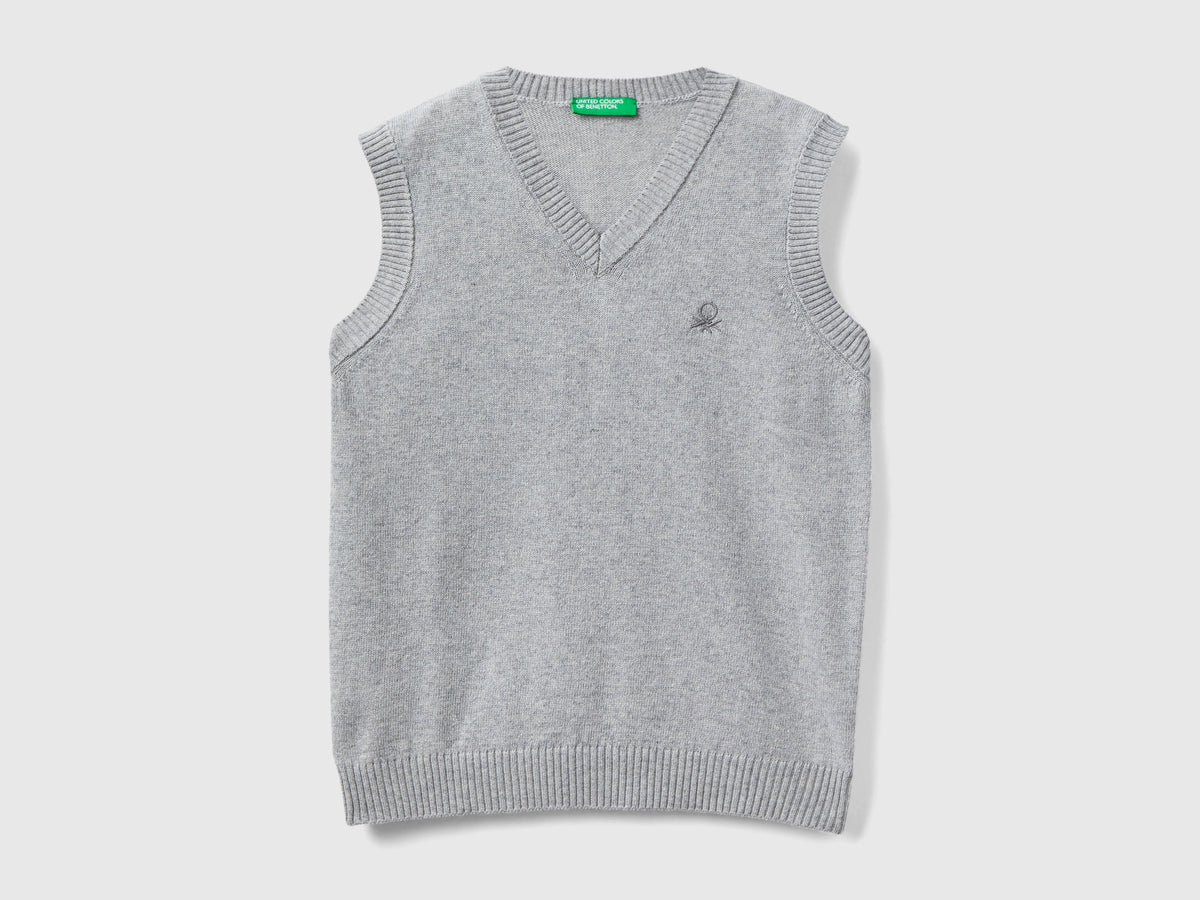 Gilet in misto lana e cashmere