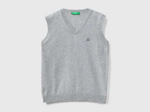 Gilet in misto lana e cashmere