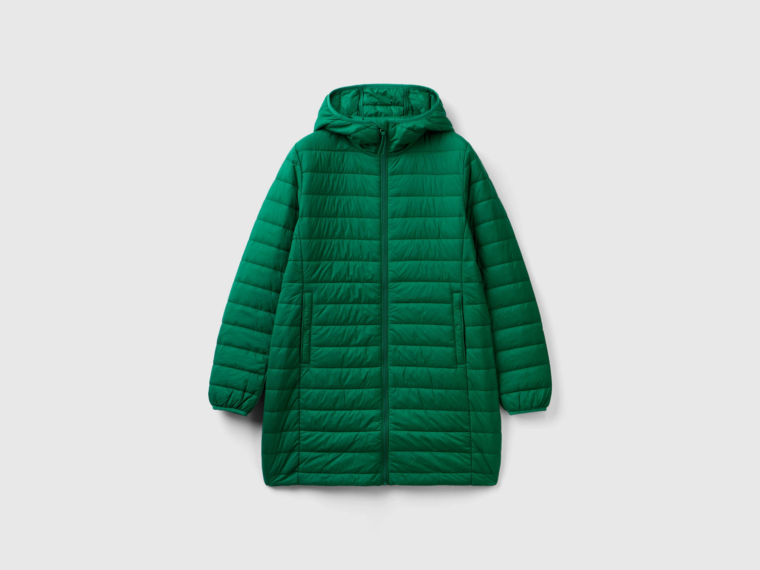 Piumino imbottito con ovatta riciclata da donna verde | Benetton Outlet