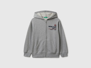 Felpa con zip e cappuccio