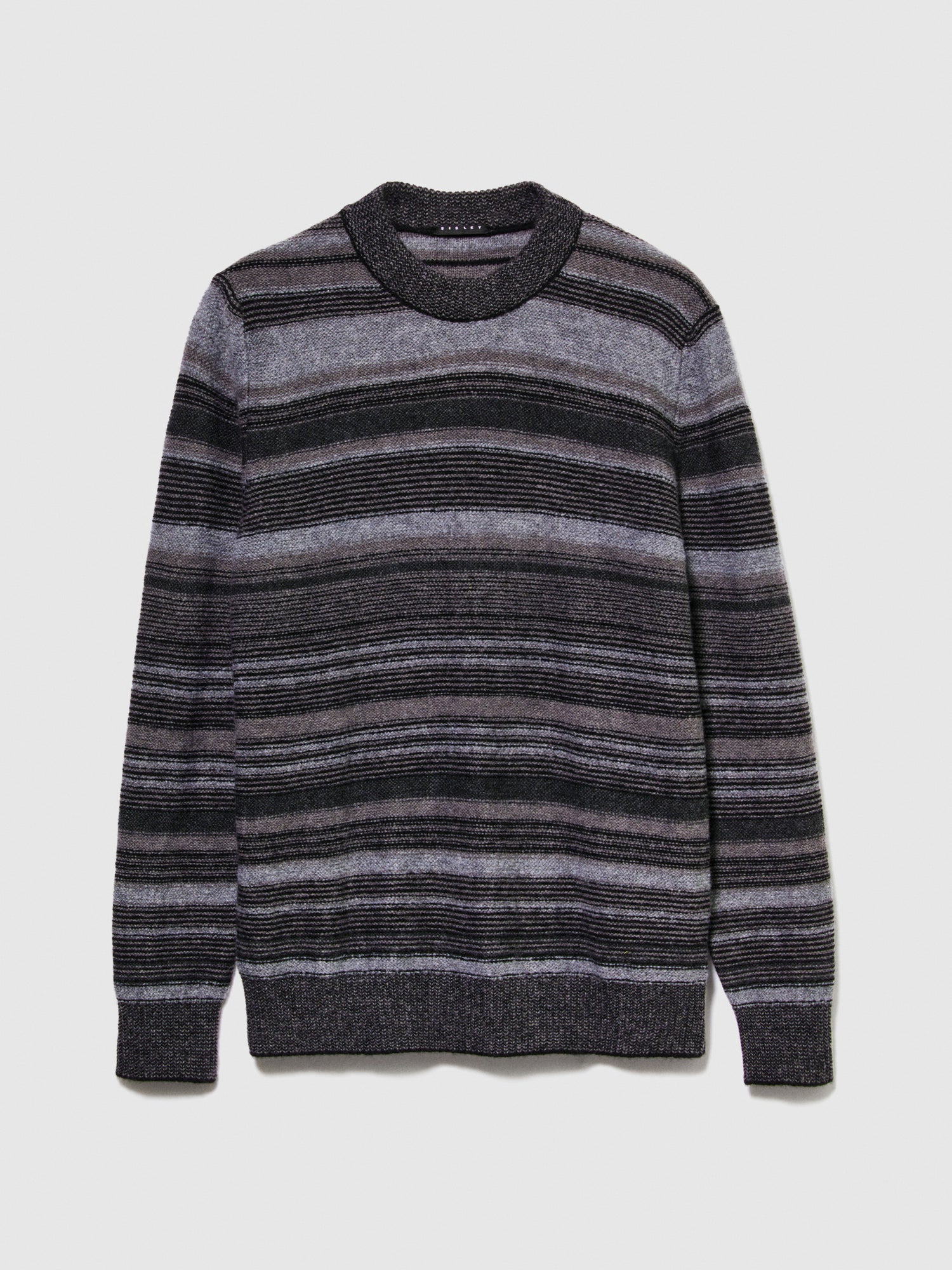 Maglia rigata da uomo grigio scuro | Sisley Outlet