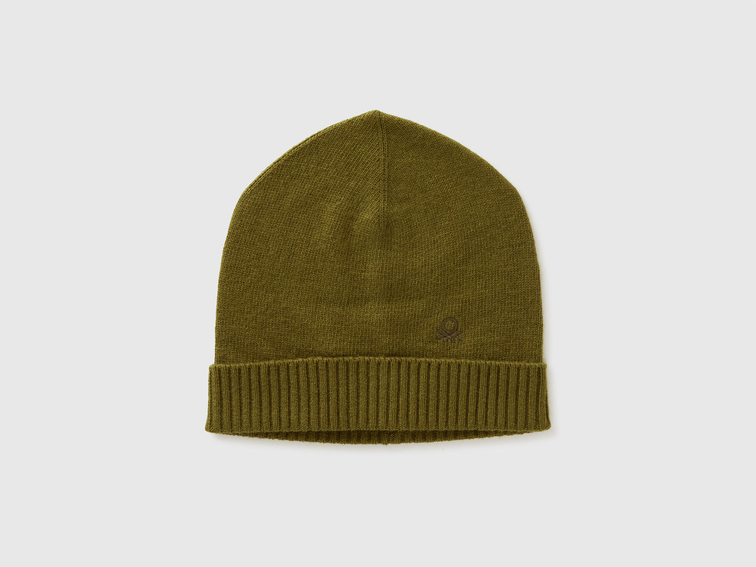 Cappello in misto cashmere da donna verde militare | Benetton Outlet