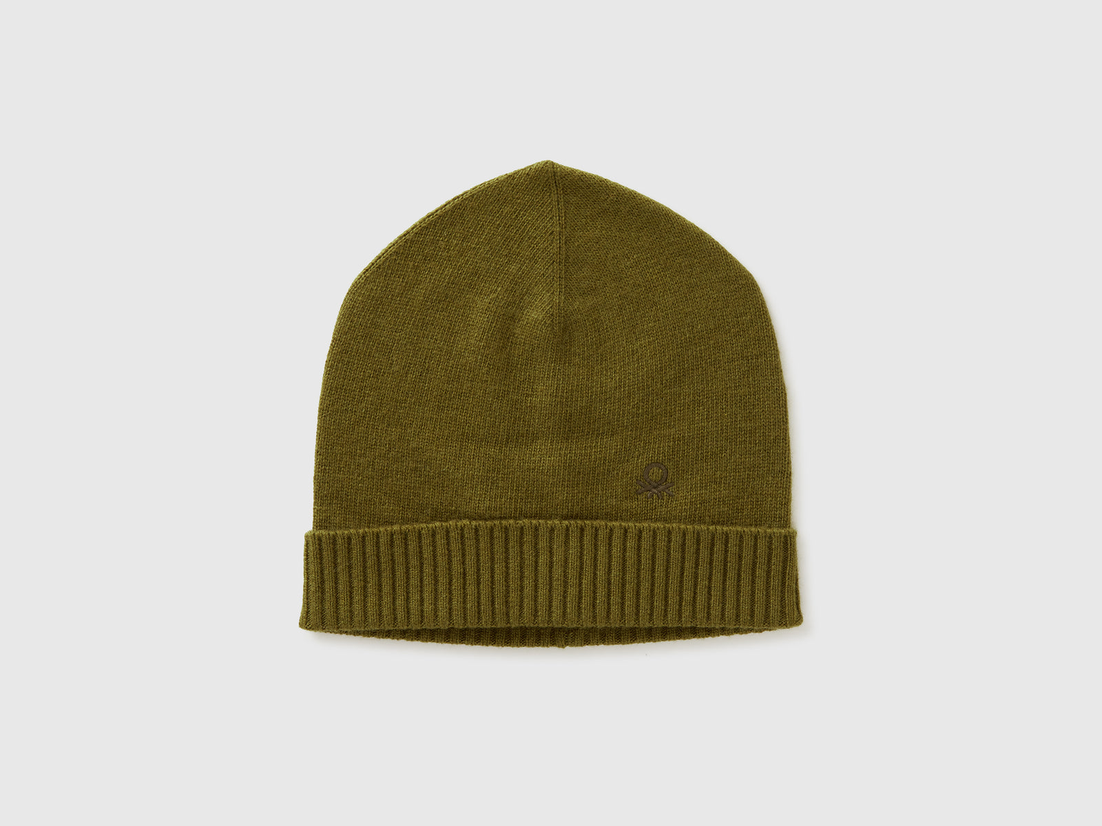 Cappello in misto cashmere da donna verde militare | Benetton Outlet