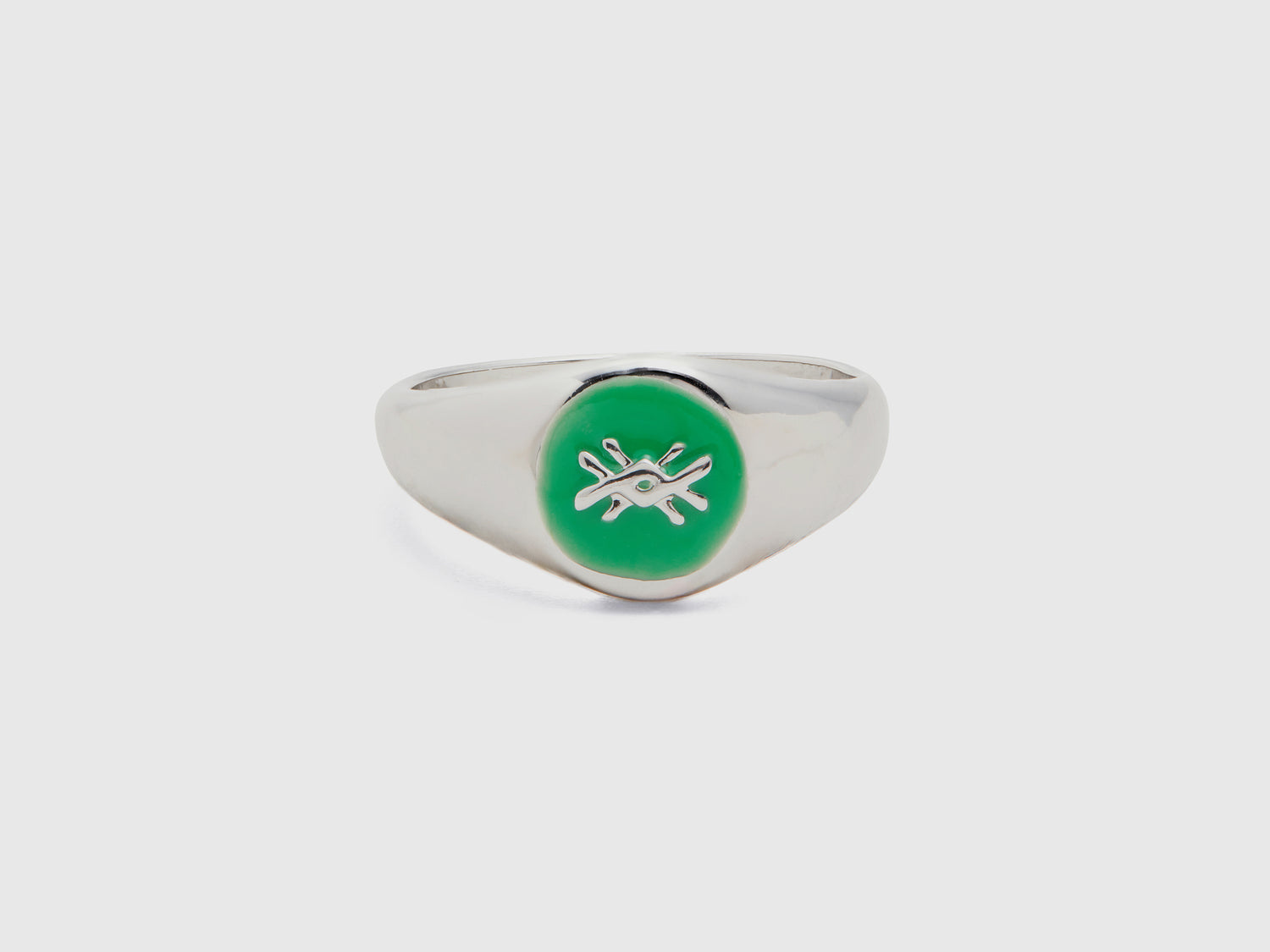 Anello con logo da donna verde | Benetton Outlet