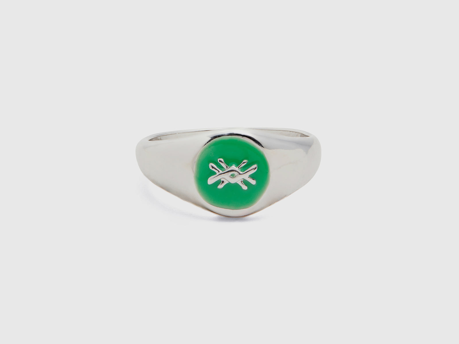 Anello con logo da donna verde | Benetton Outlet
