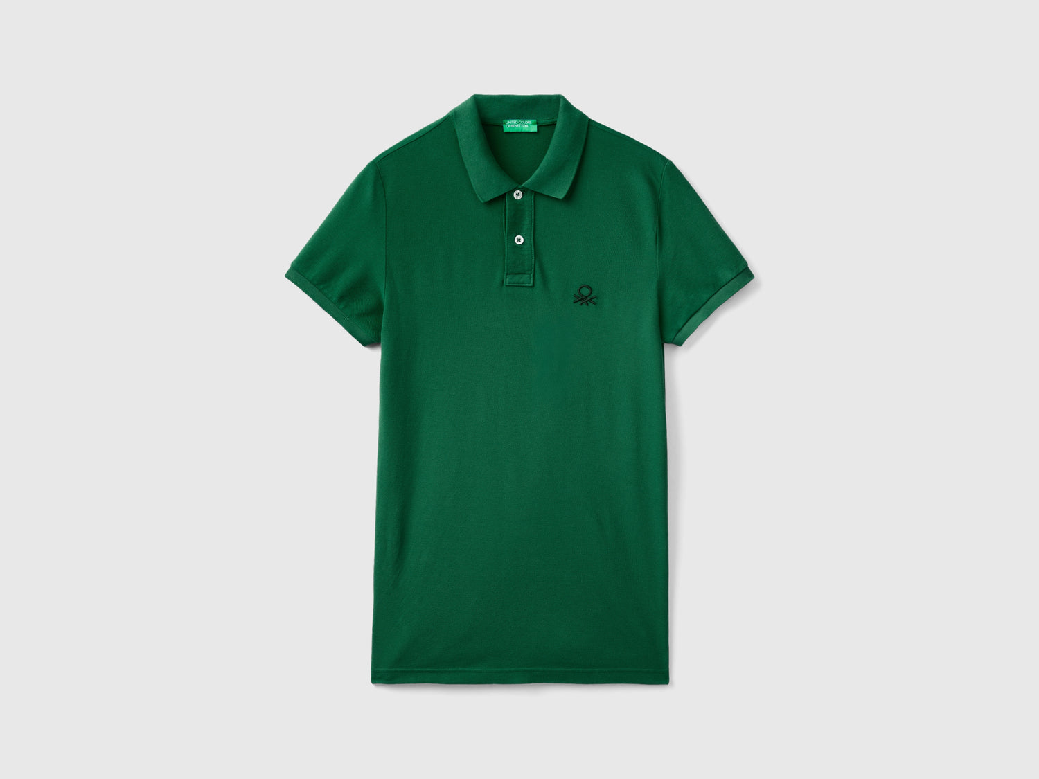 Polo slim fit da uomo verde scuro | Benetton Outlet