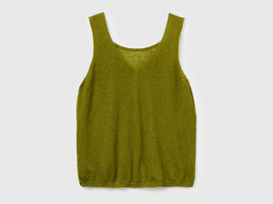 Canotta reversibile in misto alpaca