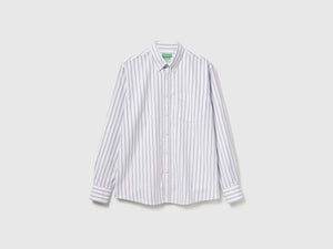 Camicia a righe regular fit button down