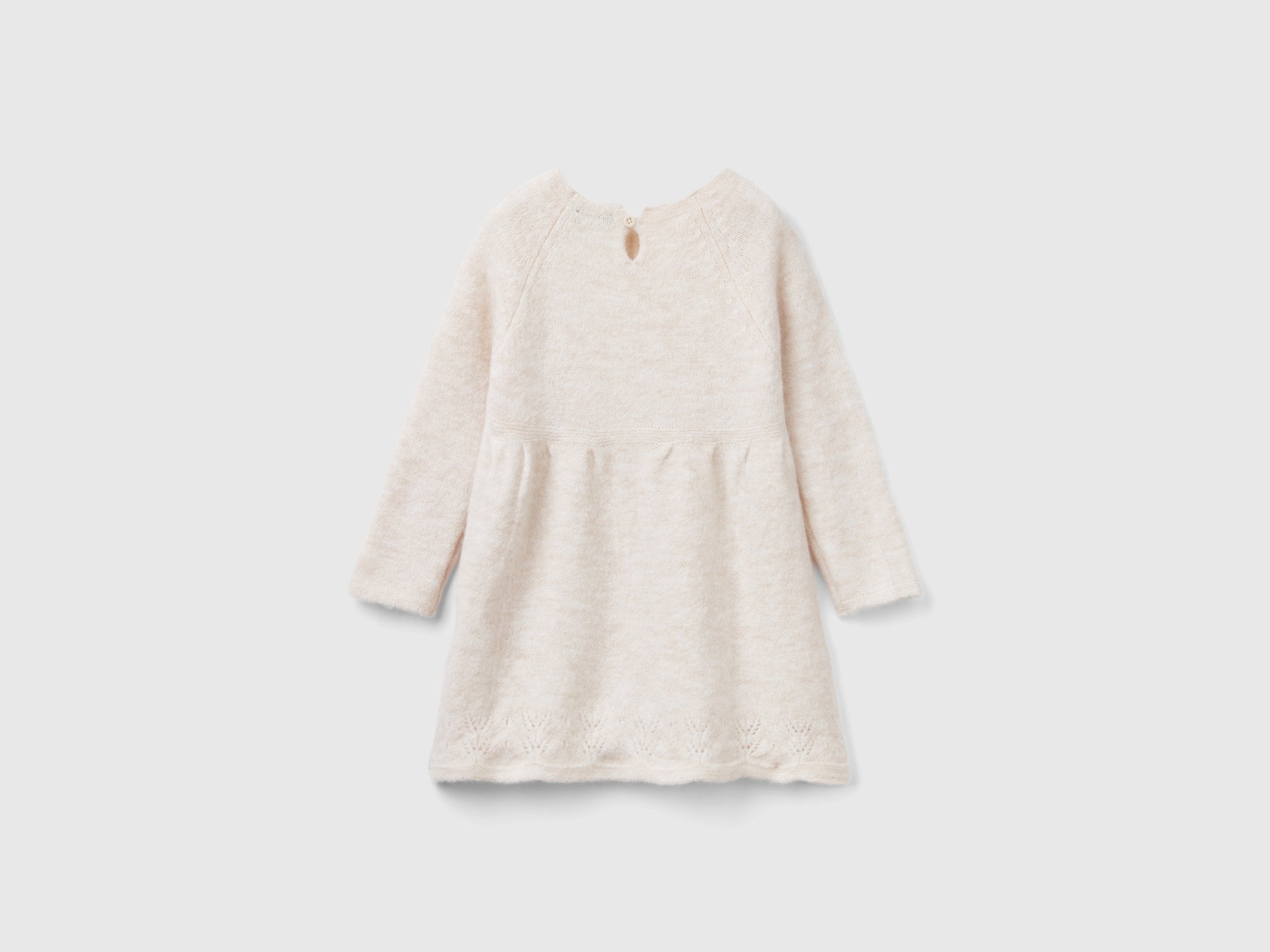 benetton knitted dress United Colors of Benetton. Hooded mid-length knit dress