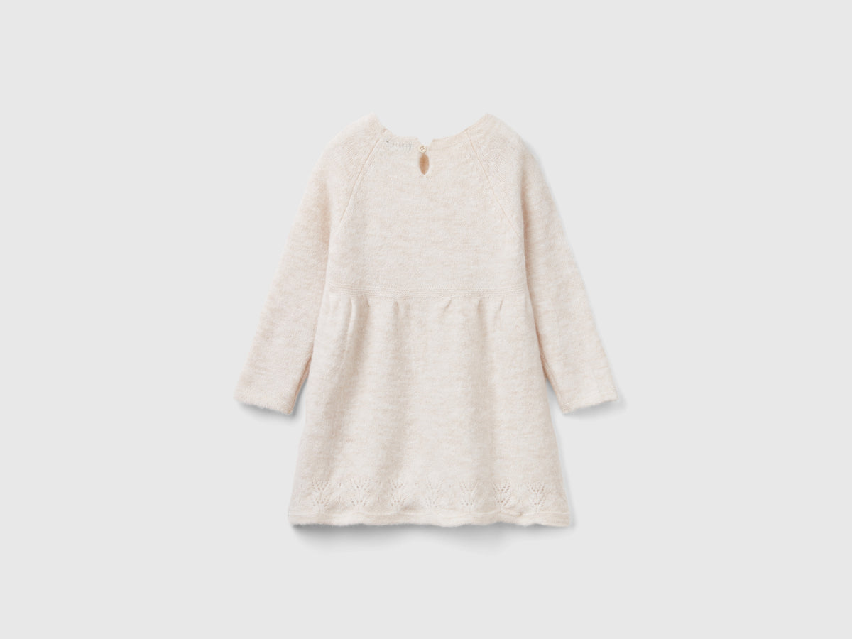 Abito in maglia con pizzo