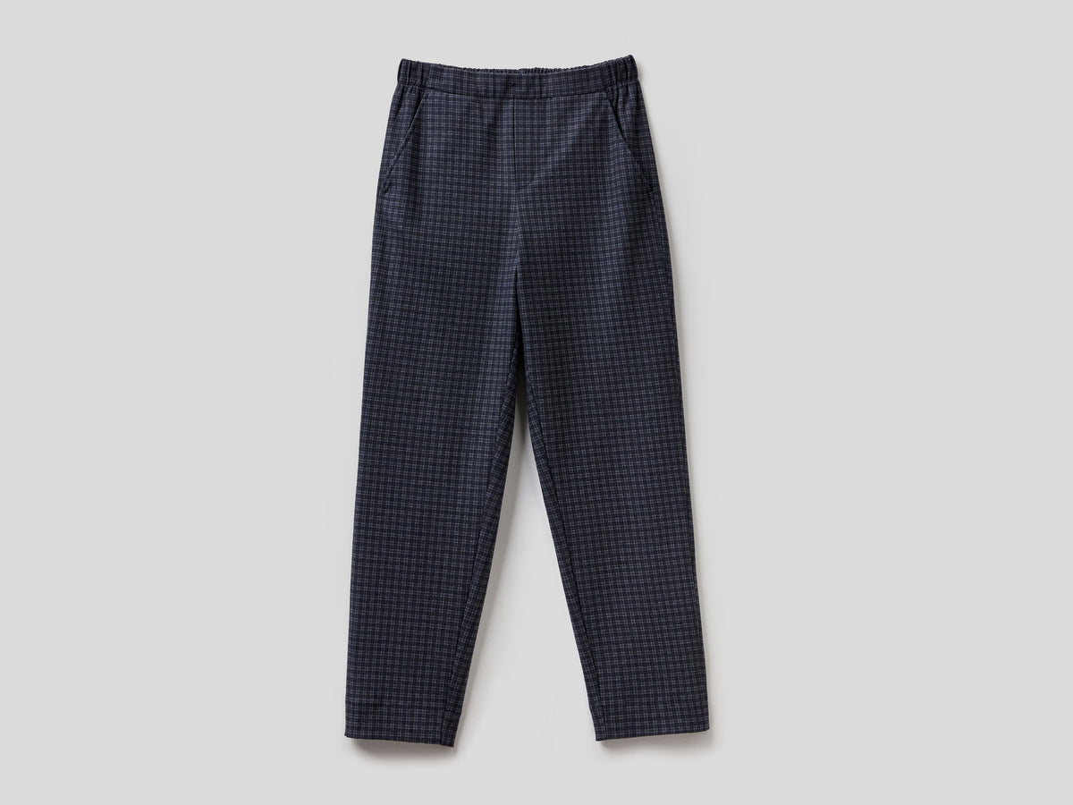 Pantaloni fantasia con elastico in vita