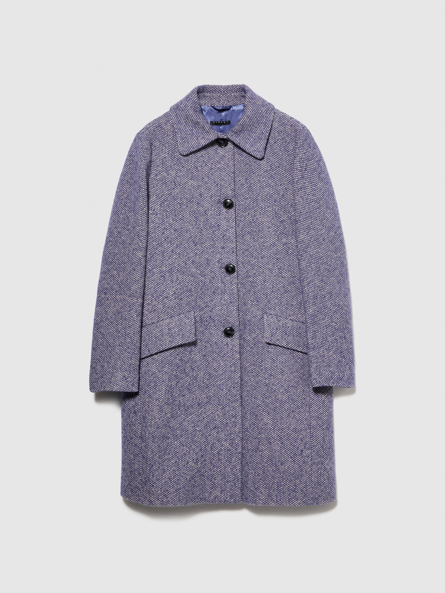 Cappotto midi bouclé da donna blu | Sisley Outlet