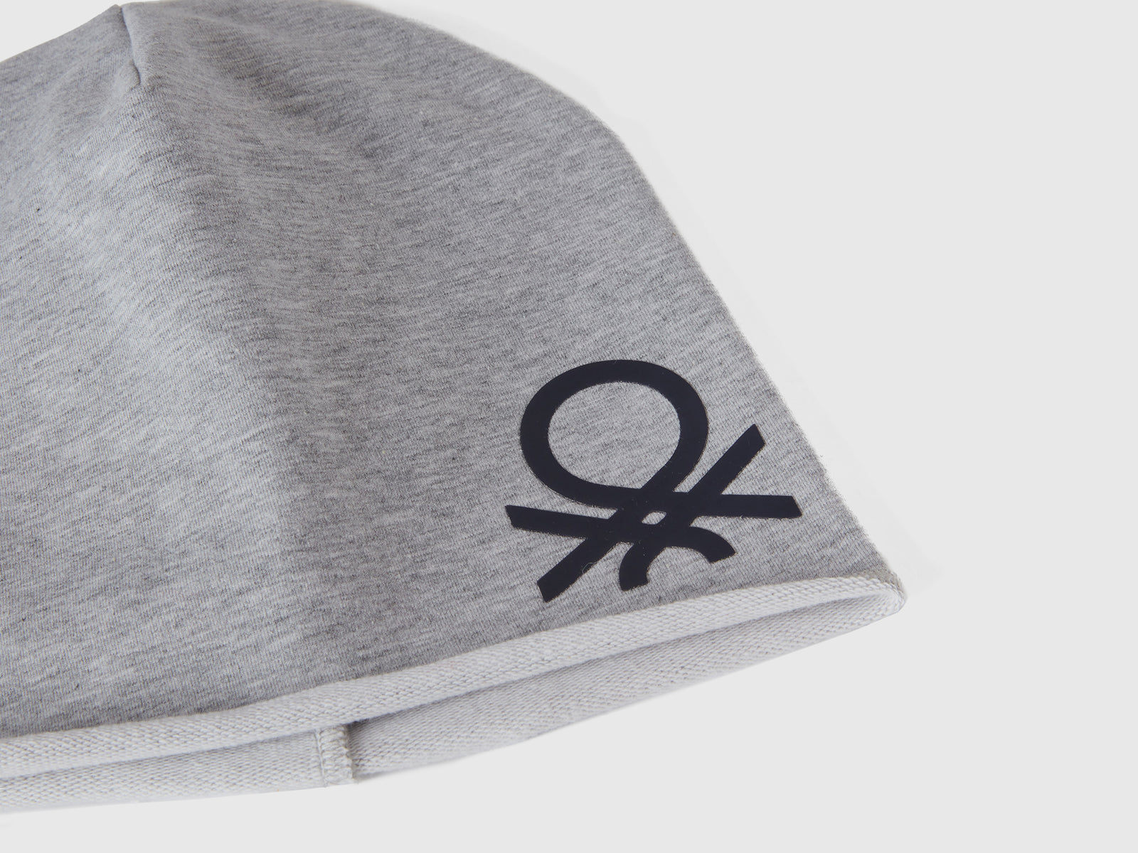 Cuffietta in cotone stretch da bimbo grigio chiaro 3 | Benetton Outlet