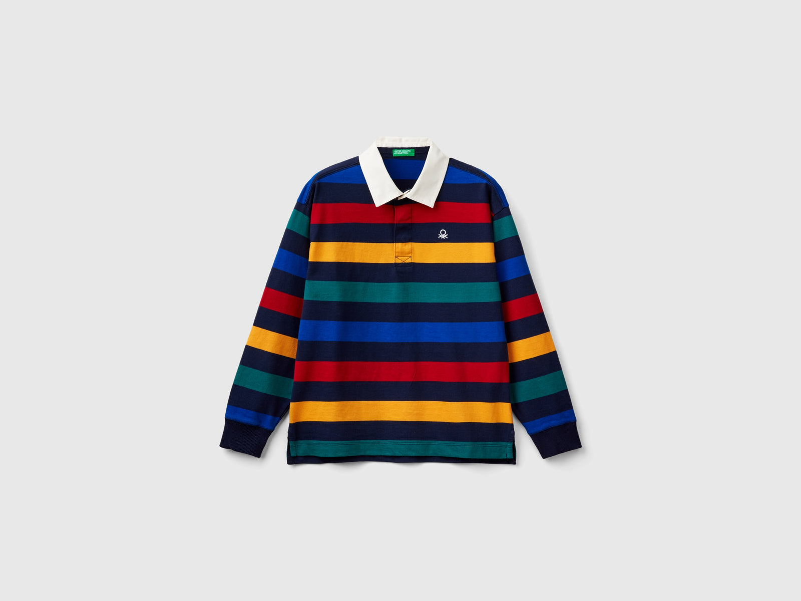 Polo rugby a righe da bambino multi-color | Benetton Outlet