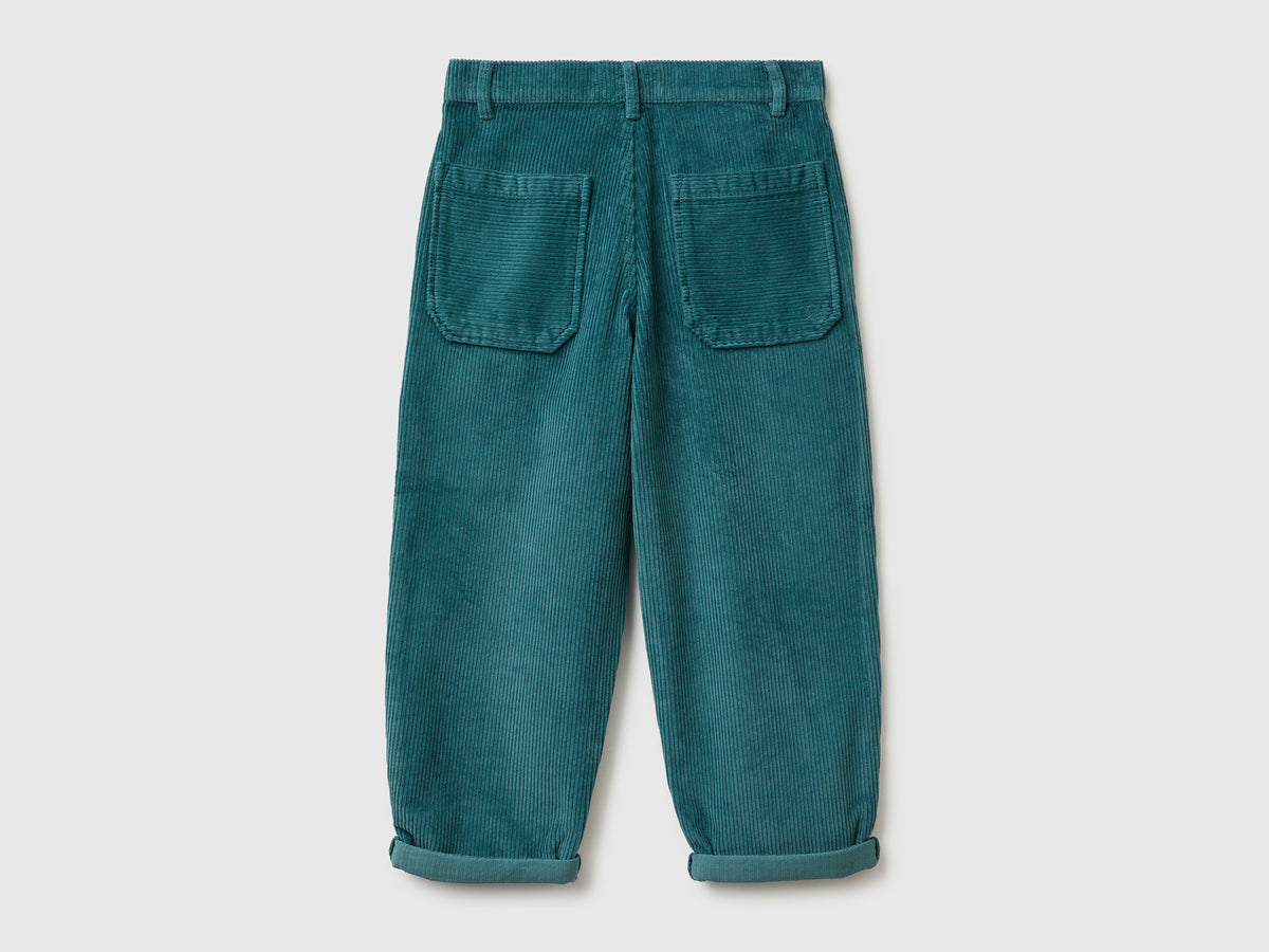 Pantaloni baloon fit in velluto