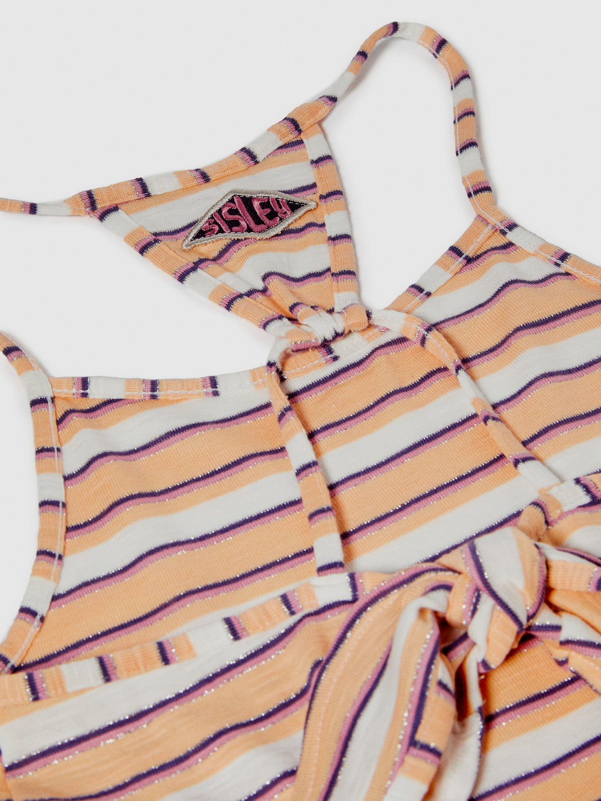 Vestito a righe con fiocco