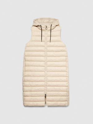 Gilet lungo imbottito